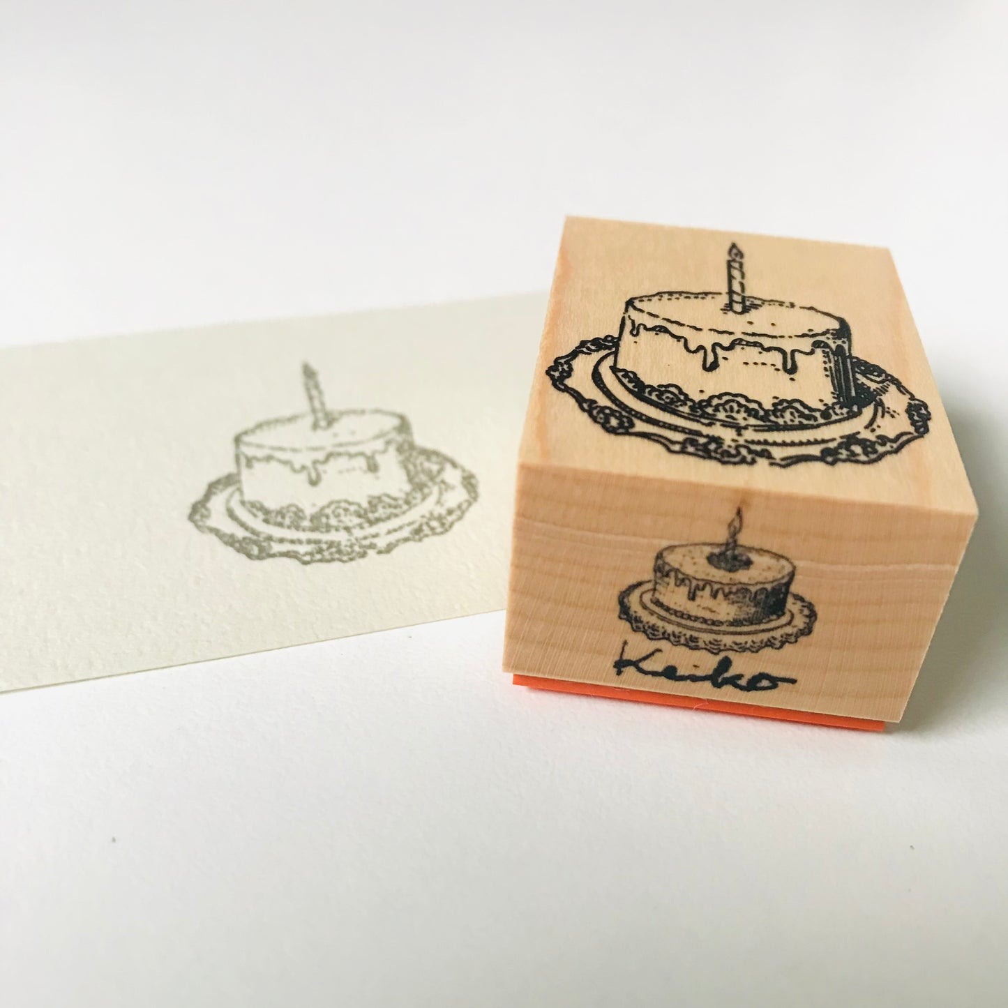 【数量限定】 バースデーケーキのスタンプ