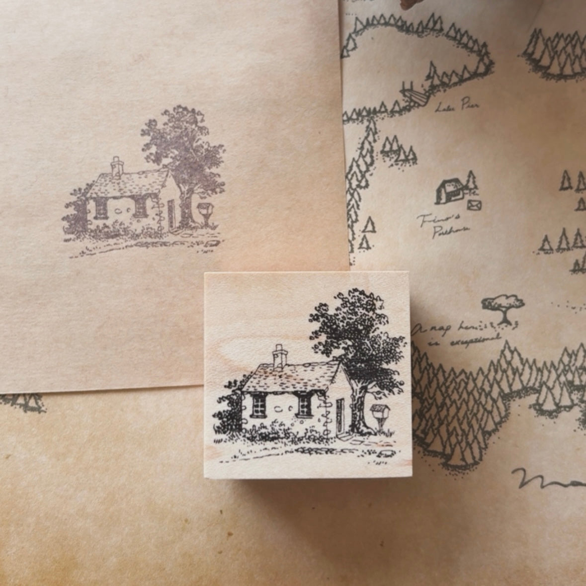 Canelé Forest ｜ Village Stamp Set　KS50
