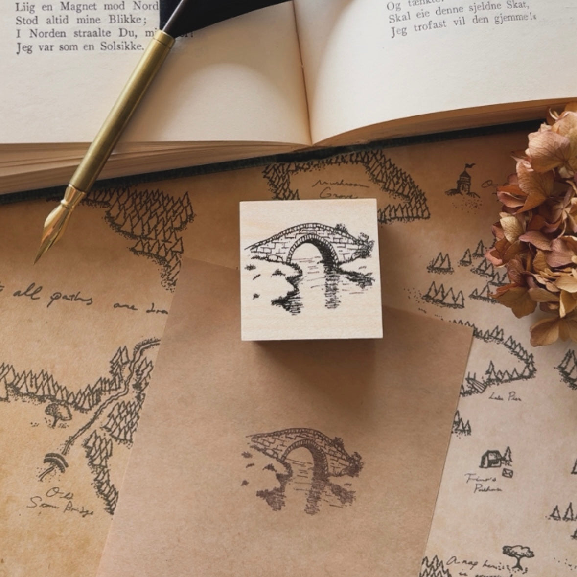 Canelé Forest ｜ Village Stamp Set　KS50