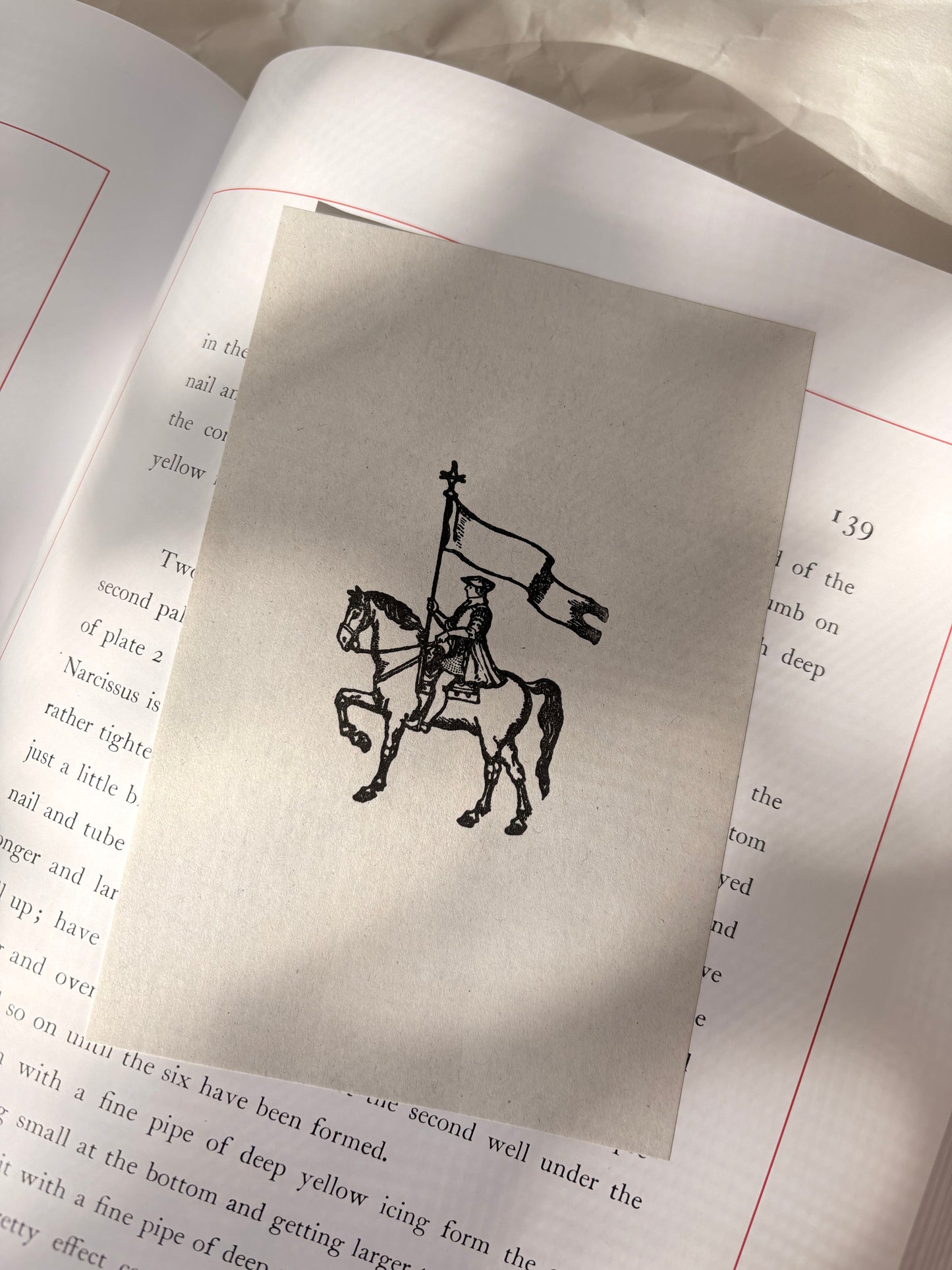 旗を掲げる騎士スタンプ　KS26