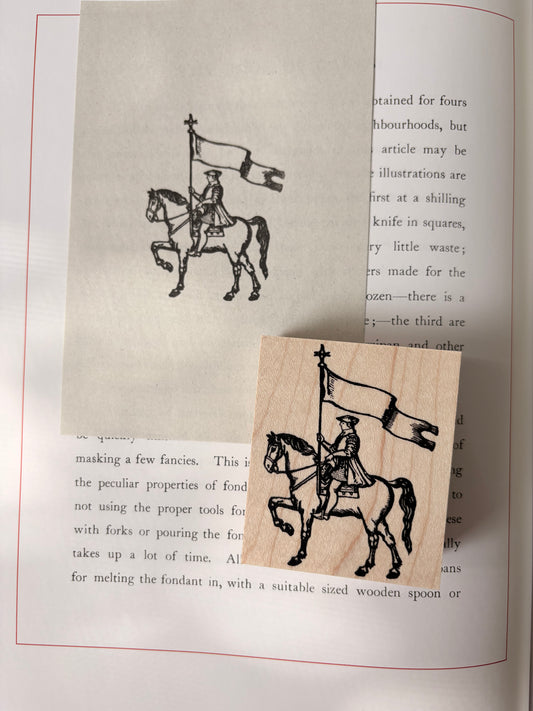 旗を掲げる騎士スタンプ　KS26