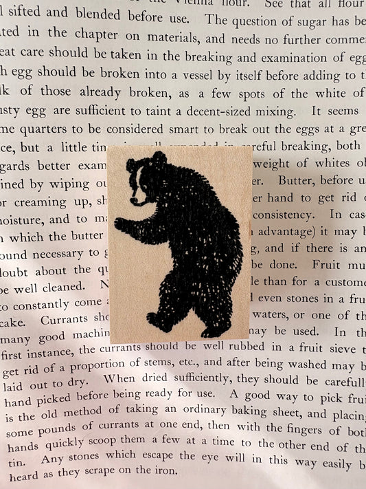 ダンスする大きなクマスタンプ　KS27