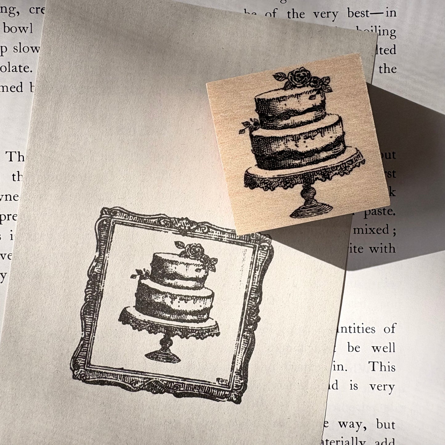 2段のケーキスタンプ　KS34