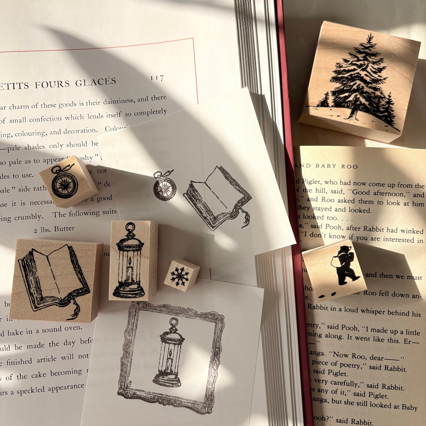 雪の森を旅するカヌール｜スタンプセット　KS39