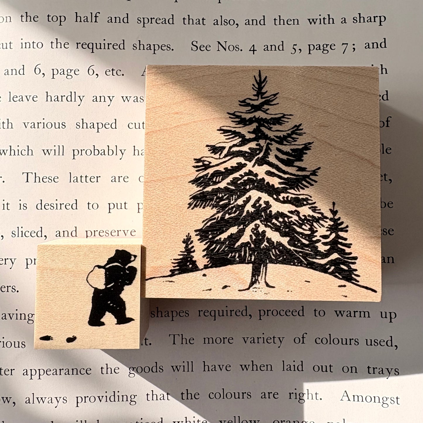 雪の森を旅するカヌール｜スタンプセット　KS39